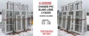 ANNONCE CHASSIS BLANC PVC