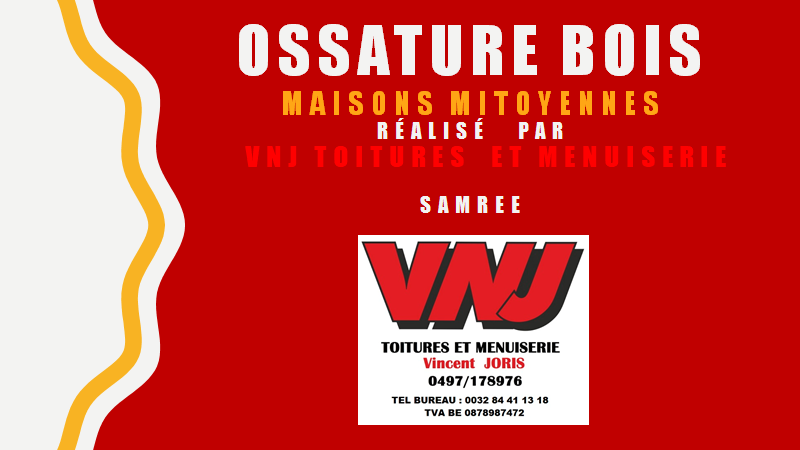 2020 – PREPARATION EN ATELIER ET MONTAGE OSSATURE BOIS A SAMREE   PAR VNJ TOITURES ET MENUISERIE